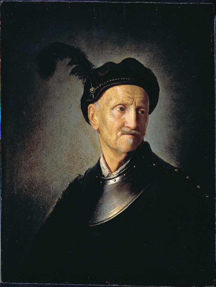  伦勃朗·梵·莱茵 Rembrandt van Rijn——戴颈巾的老人画像